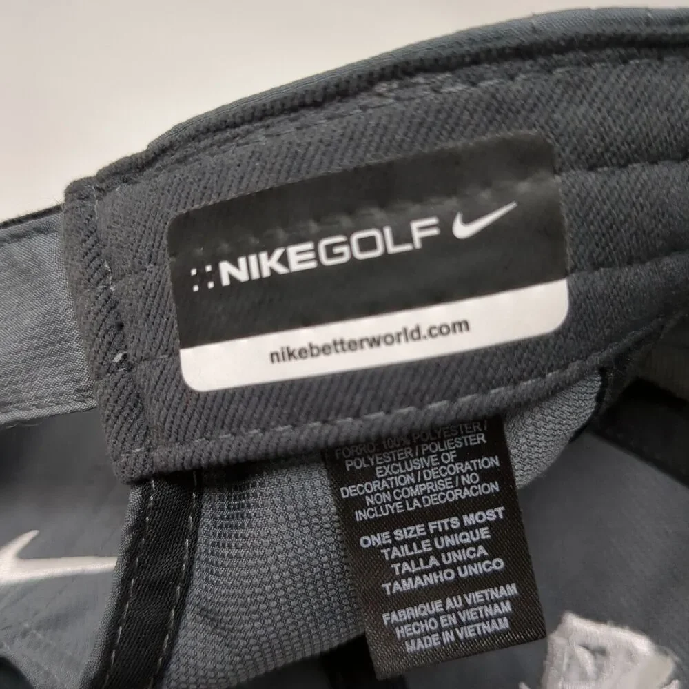 Albertsons Boise Open Strapback Hat Gray OSFM Nike Golf Embroidered